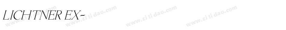 Lichtner Ex字体转换